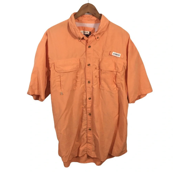 BF720 Mens Magellan Outdoors Mag Wick Fish Gear Vented Button Down Shirt XL - Picture 1 of 6